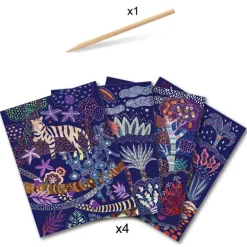 Cartes à gratter 'Nature luxuriante' 9728<Djeco Shop