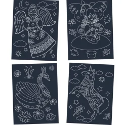 Cartes à gratter phosphorescentes "Monde merveilleux" 9715<Djeco Online