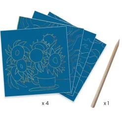 Cartes à gratter "Le Sud" 9378 inspired by Vincent Van Gogh<Djeco Fashion