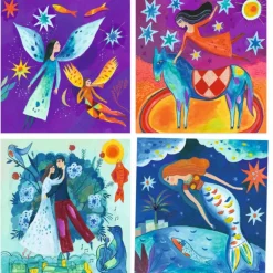 Cartes à peindre "En rêve" 9380 inspired by Marc Chagall<Djeco Outlet