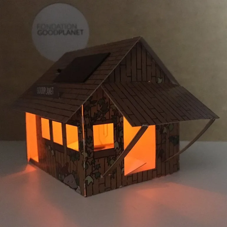Casagami Cabane de Yann Arthus Bertrand, veilleuse solaire<LITOGAMI Best