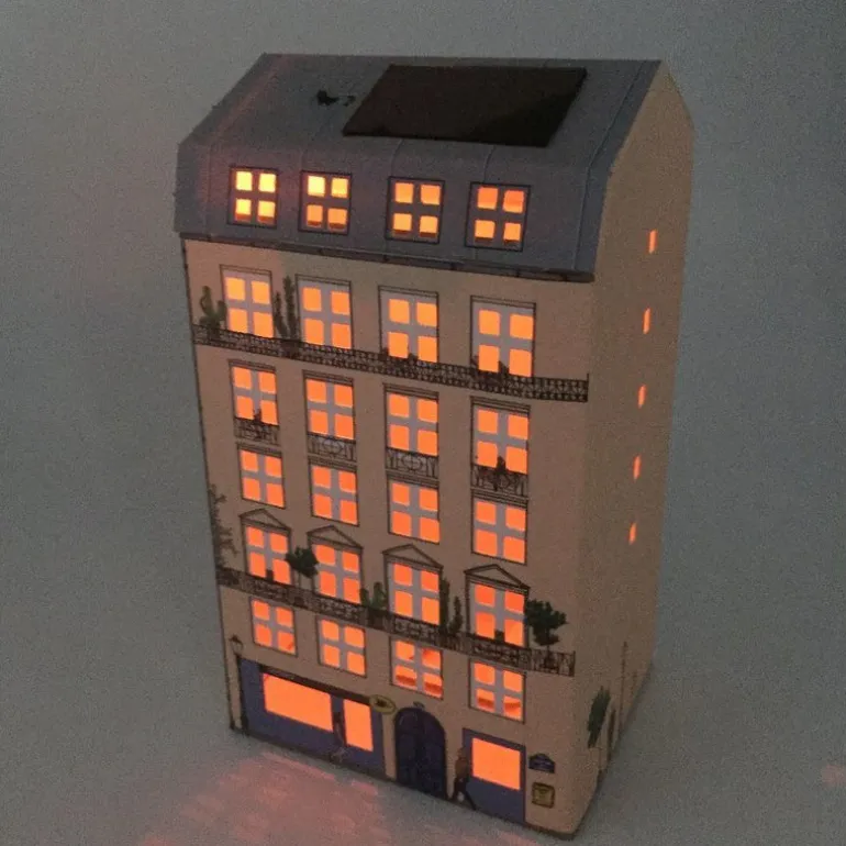 Casagami Immeuble Haussmannien, veilleuse solaire<LITOGAMI Best Sale