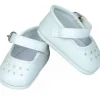 Chaussures blanches à bride pour poupées de 39 à 48 cm<Petitcollin New