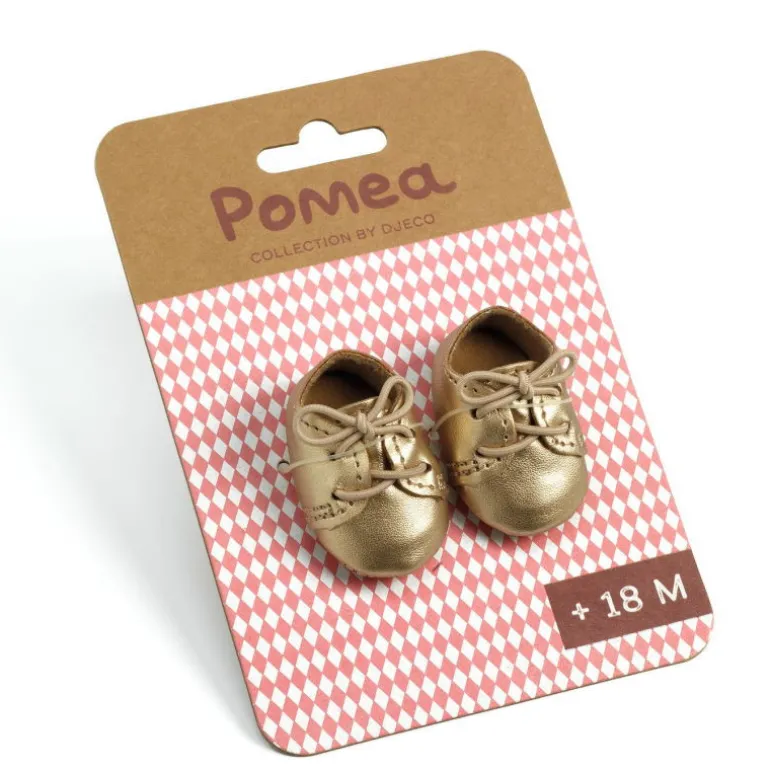 Chaussures dorées pour poupée POMEA de 7887<Djeco Store