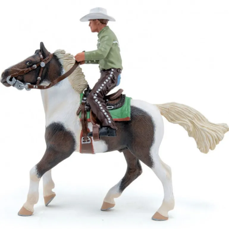 Cheval western et son cavalier, figurine 51573<Papo Shop