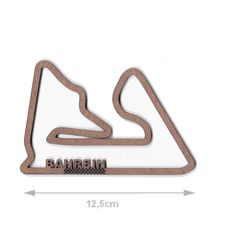 Circuit automobile _ Bahreïn _ décoration murale en bois<Vitrine du Monde Collection Cheap