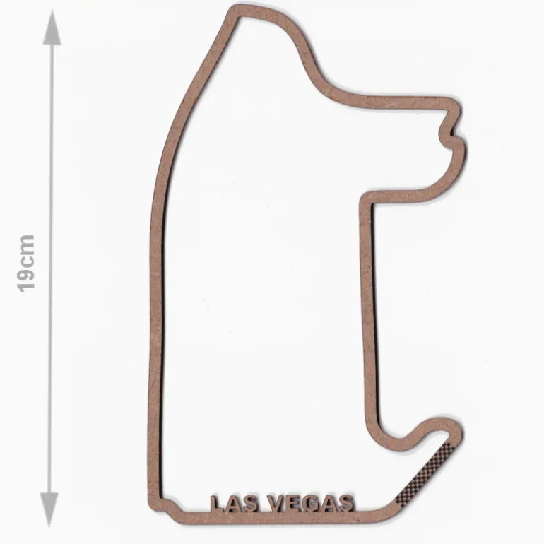 Circuit automobile _ Las Vegas _ décoration murale en bois<Vitrine du Monde Collection Clearance