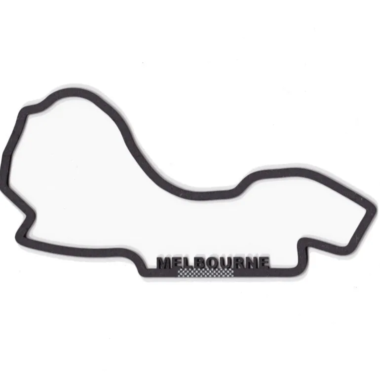Circuit automobile _ Melbourne _ décoration murale en bois<Vitrine du Monde Collection Best Sale