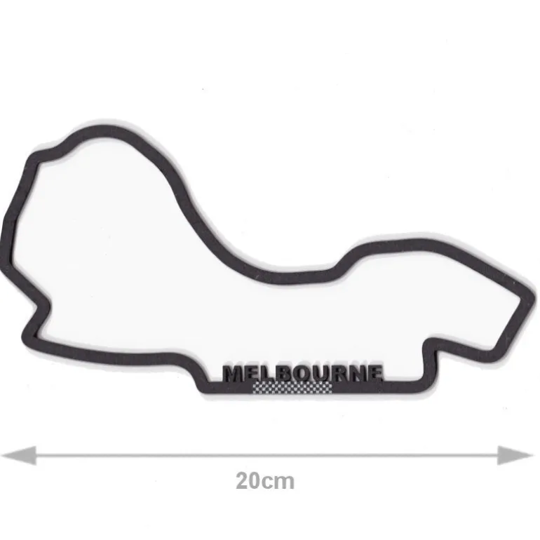 Circuit automobile _ Melbourne _ décoration murale en bois<Vitrine du Monde Collection Best Sale