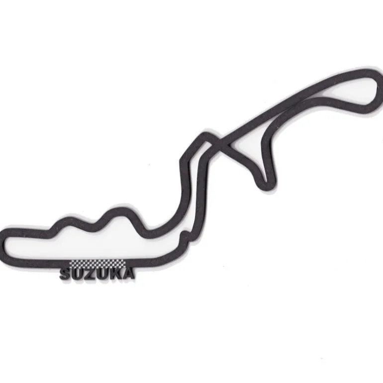 Circuit automobile _ Suzuka _ décoration murale en bois<Vitrine du Monde Collection Best Sale