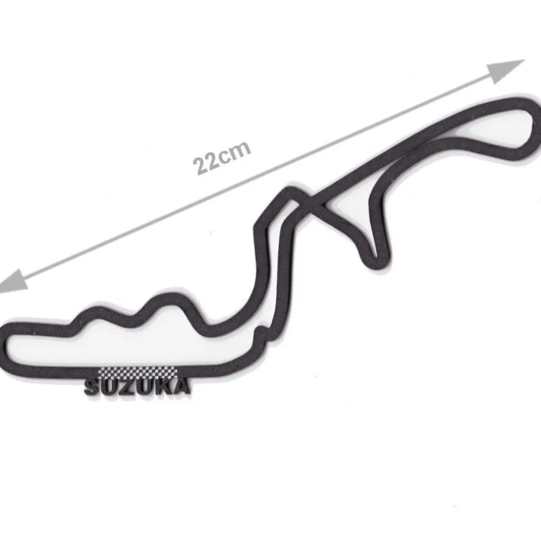 Circuit automobile _ Suzuka _ décoration murale en bois<Vitrine du Monde Collection Best Sale