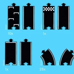 Circuit de route flexible Waytoplay, coffret Zandvoort 40 pcs<Waytoplay Toys New