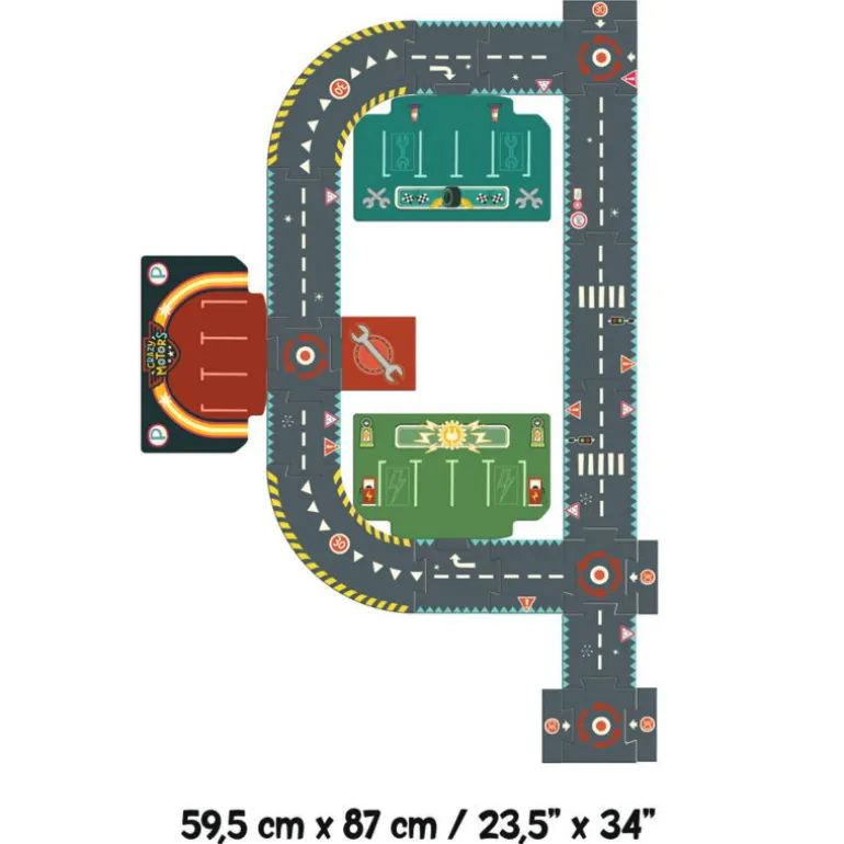 Circuit de routes géant "City Circuit" Crazy Motors 5497<Djeco Best