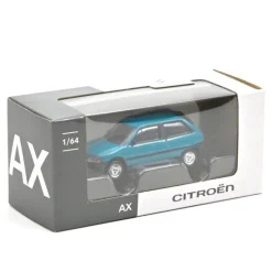 Citroën AX bleue 3 portes 1986, jouet voiture 1/64<NOREV Shop