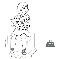 Coffre à jouets siège pour enfant "Jardin" 4483<Djeco Fashion