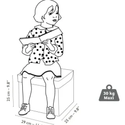 Coffre à jouets siège pour enfant "Roulotte" 4488<Djeco Store