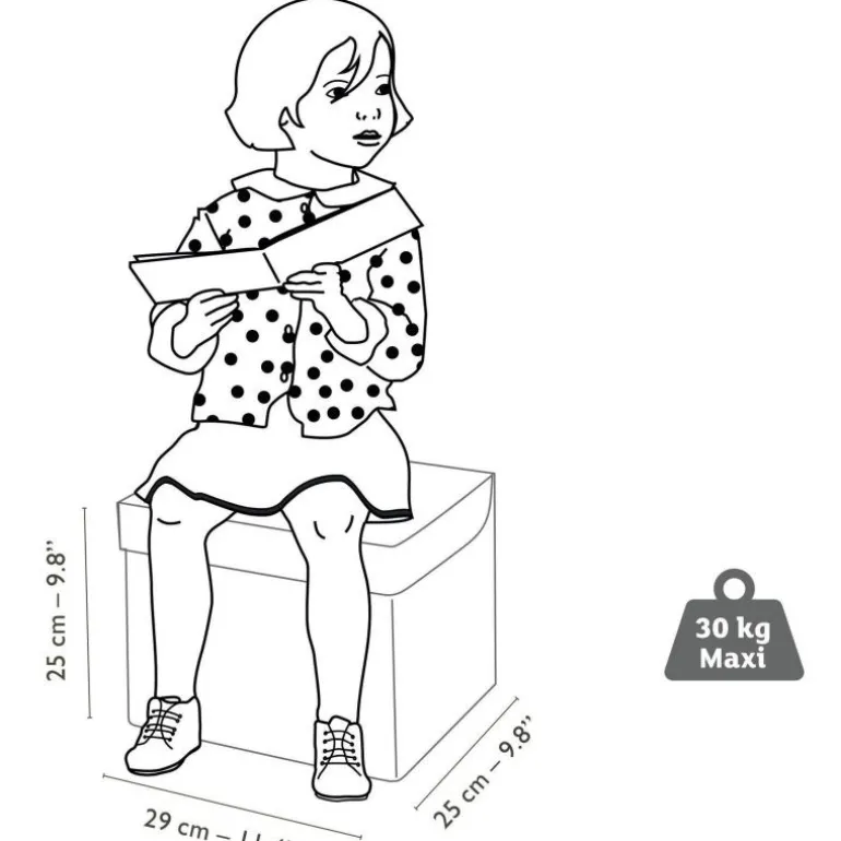 Coffre à jouets siège pour enfant "Roulotte" 4488<Djeco Store