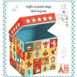 Coffre à jouets siège pour enfant "Stars" 4489<Djeco Outlet