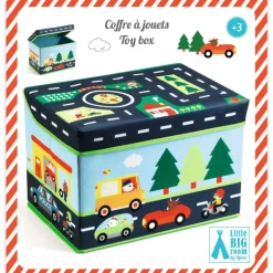 Coffre de rangement pour enfant "Circuit voitures" 4487<Djeco Discount