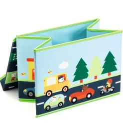 Coffre de rangement pour enfant "Circuit voitures" 4487<Djeco Discount