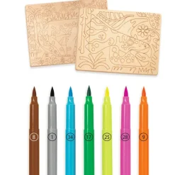 Coffret coloriage sur bois "Dino world" 8739<Djeco Online