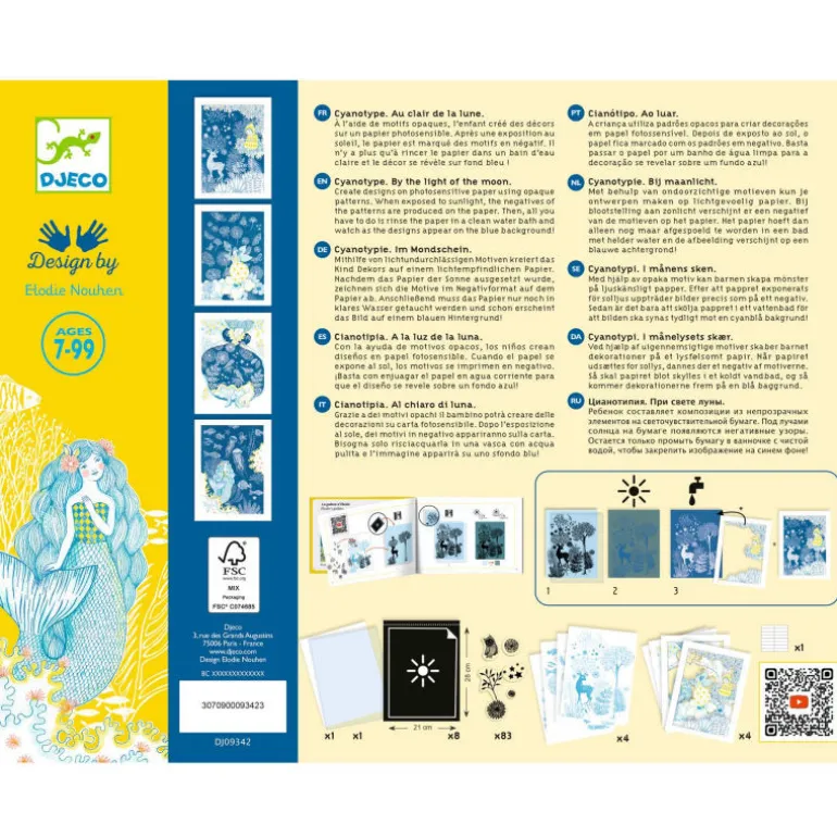 Coffret cyanotype "Au clair de la lune" 9342<Djeco Best