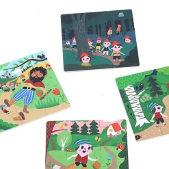 Coffret de 4 puzzles en bois "Le petit poucet" Ingela P. Arrhenius - 7631<VILAC Cheap