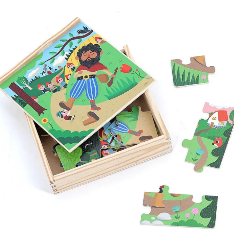 Coffret de 4 puzzles en bois "Le petit poucet" Ingela P. Arrhenius - 7631<VILAC Cheap