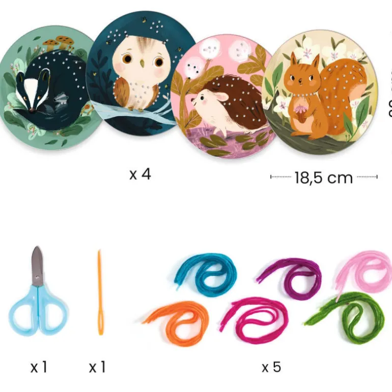 Coffret enfilage laine "Petit pas avec du fil" 0078<Djeco Flash Sale