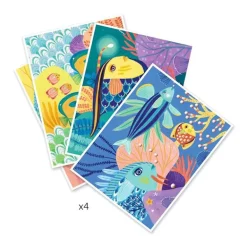 Coffret Feutres pinceaux 'Sous la mer' 8647<Djeco Clearance