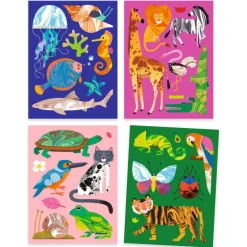 Coffret papier marbré "Colorful" 9351<Djeco Clearance