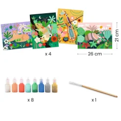 Coffret peinture 3D "Forêt tropicale" 8968<Djeco Fashion