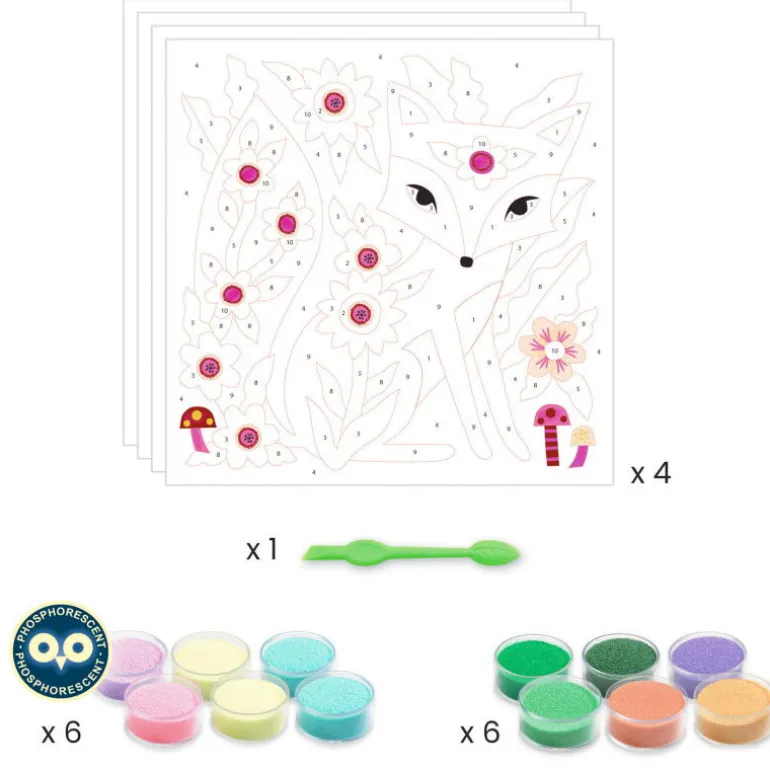 Coffret Sables colorés "Garden lights" 8680<Djeco Shop