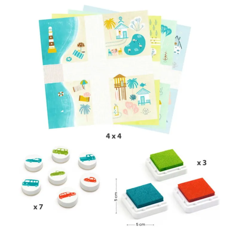 Coffret tampons "Circulation" 9952<Djeco Best Sale