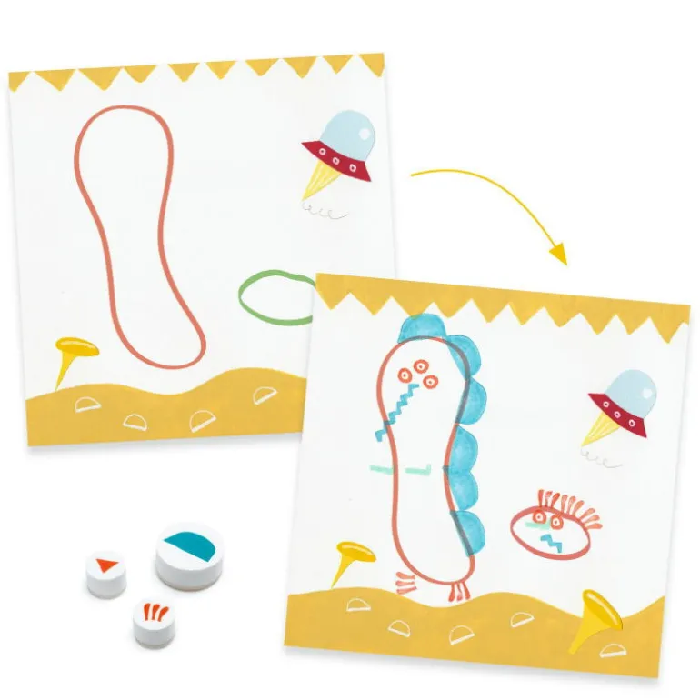 Coffret tampons "Là-haut" 9951<Djeco Cheap