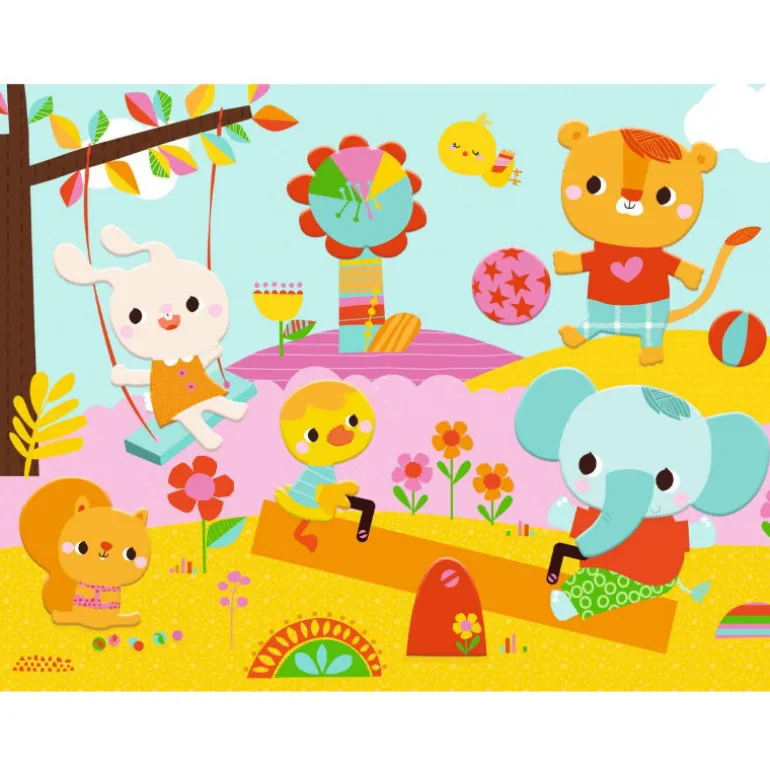 Collages pour les tout-petits "La journée" 9873<Djeco Cheap