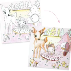Coloriage à fenêtres "Les petites portes de Pupi" 9699<Djeco Shop
