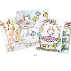 Coloriage à fenêtres "Les petites portes de Pupi" 9699<Djeco Shop