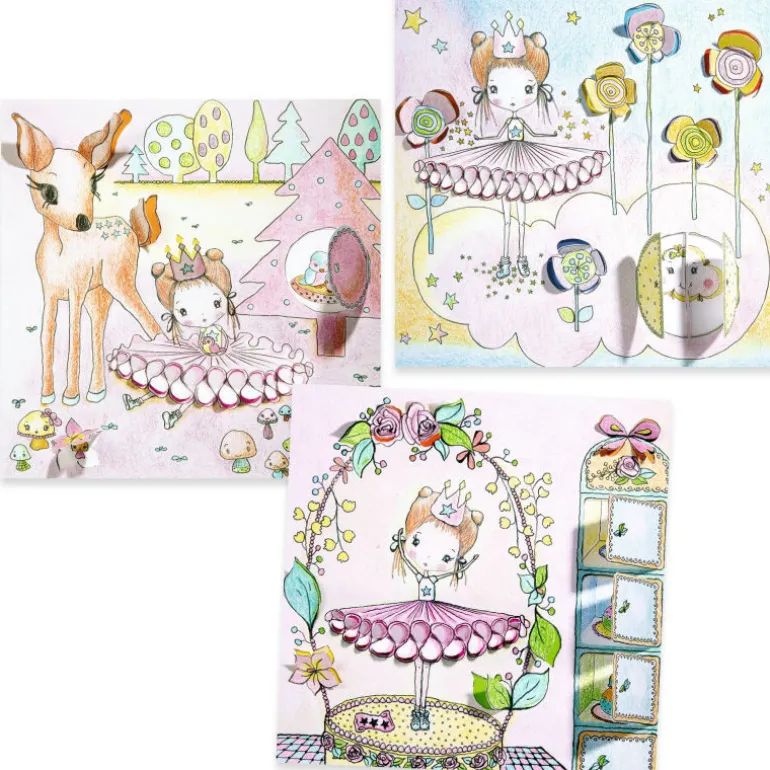 Coloriage à fenêtres "Les petites portes de Pupi" 9699<Djeco Shop