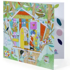 Coloriage à fenêtres "Les cabanes de Nina" 9683<Djeco Best Sale