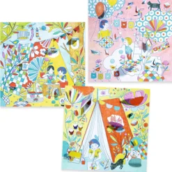 Coloriage à fenêtres "Les cabanes de Nina" 9683<Djeco Best Sale