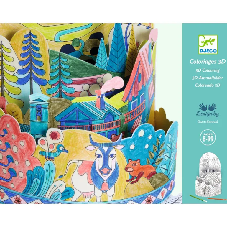 Coloriage 3D "Au sommet... du monde" 8743<Djeco Best