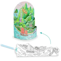 Coloriage 3D "Au sommet... de mon île" 8744<Djeco Cheap