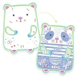 Coloriages à révéler "Animaux sauvages" 0062<Djeco Discount