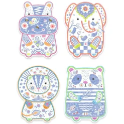 Coloriages à révéler "Animaux sauvages" 0062<Djeco Discount