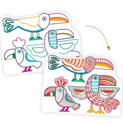 Coloriages à révéler "Familles sauvages" 0066<Djeco Cheap