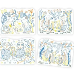 Coloriages à révéler "Familles des sous-bois" 0064<Djeco Online
