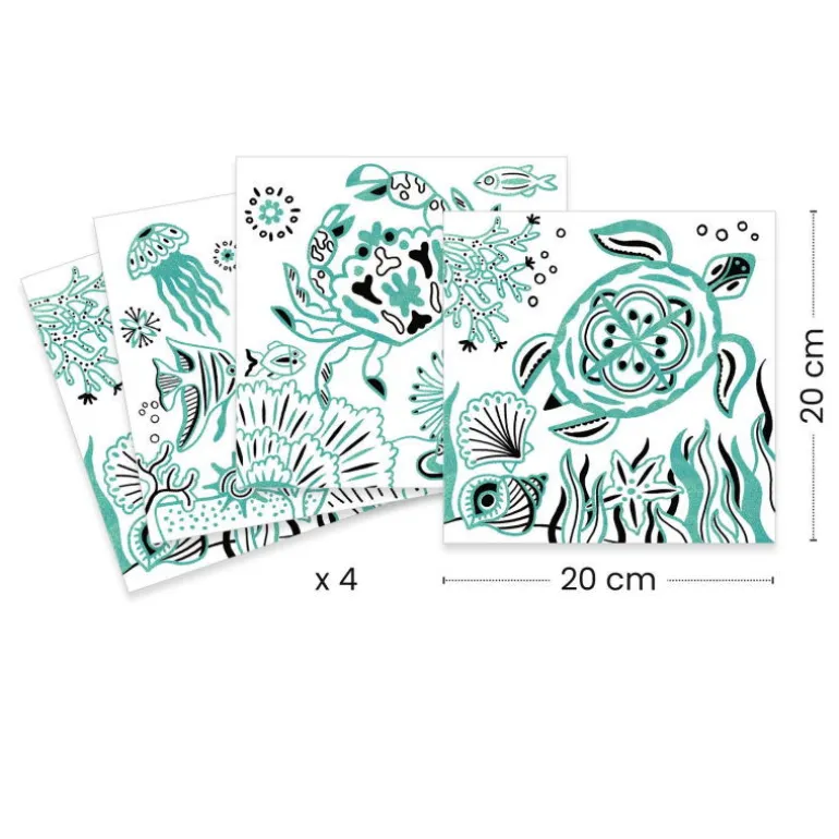 Coloriages brillants "Sous la mer" 9698<Djeco Shop
