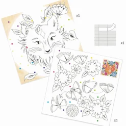 Coloriages surprise 3D 'En forêt' 9657<Djeco Clearance