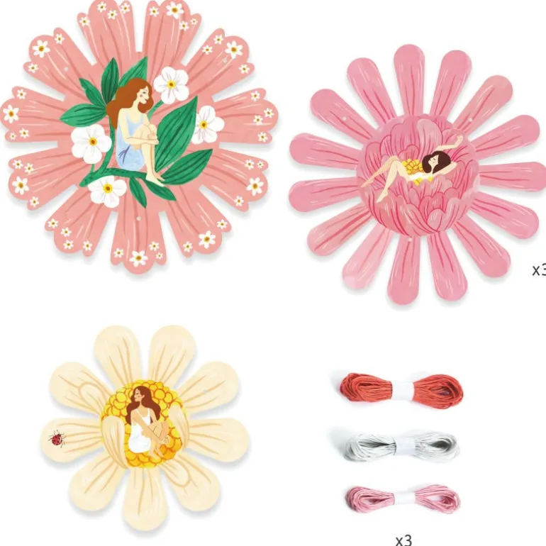 Corbeilles à tresser "Floraison" DIY 7952<Djeco Cheap
